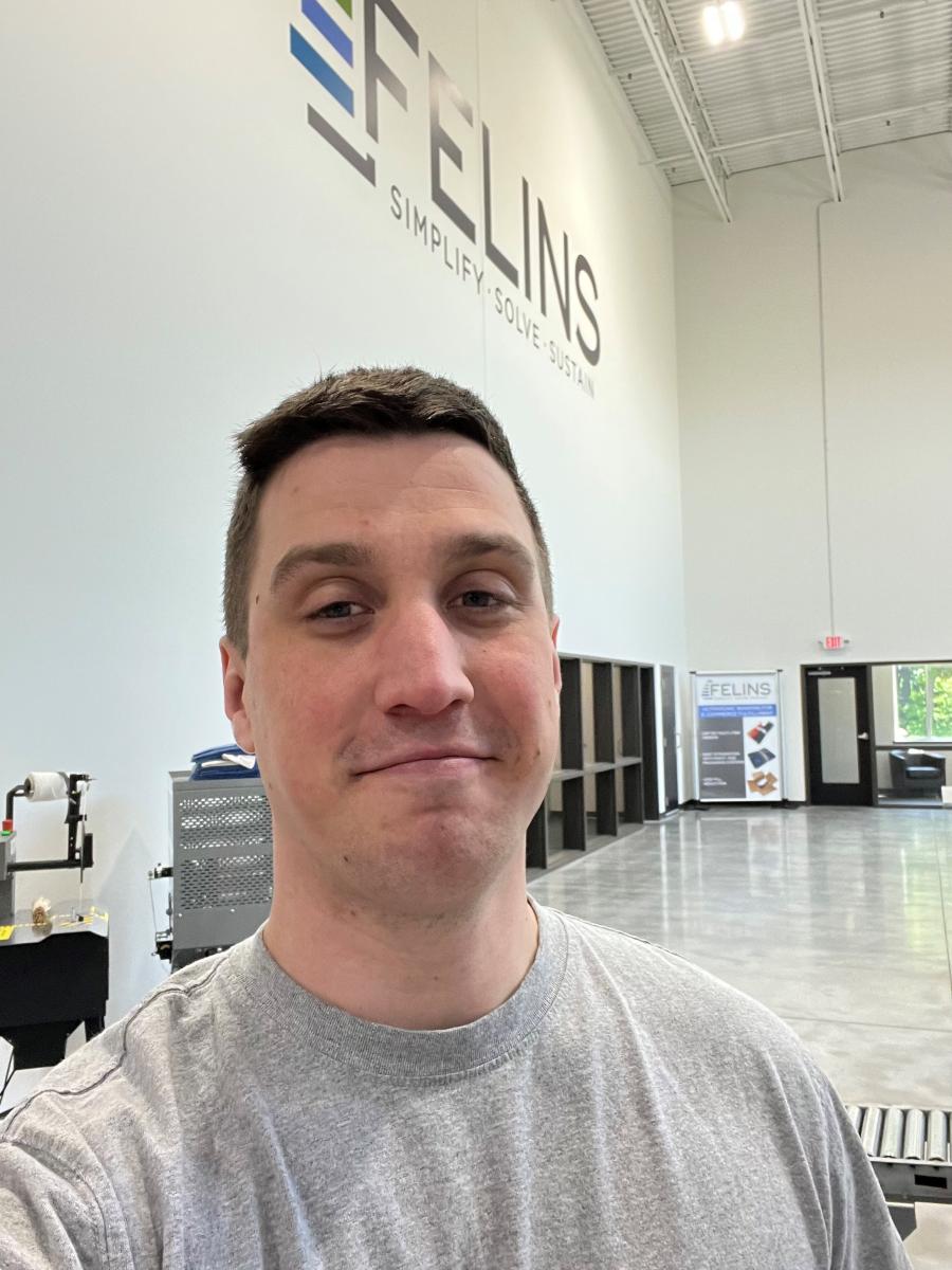 Dave takes a quick selfie in the Felins show room