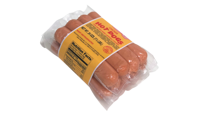 packaged hot dogs