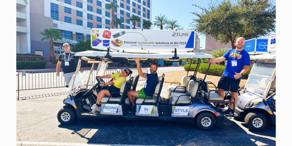 PACK Expo Las Vegas Transportation - Felins Golf Cart